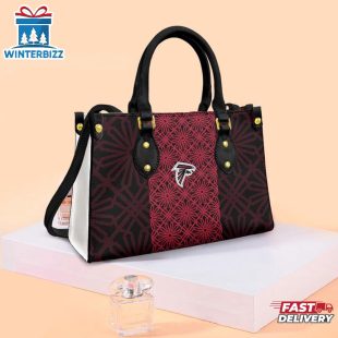 Atlanta Falcons Flower Character NFL Leather Handbag