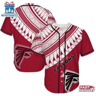 Atlanta Falcons Polynesian Pattern Summer Collection Baseball Jersey