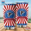 Atlanta Falcons USA Flag Pattern Independence Day Tumbler