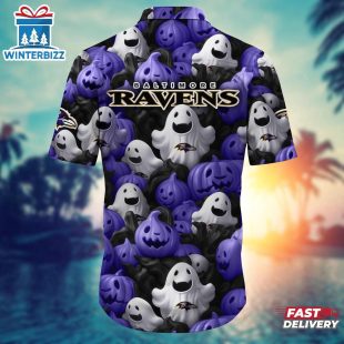 Baltimore Ravens NFL Aloha Hawaiian Shirt For Fan
