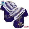 Baltimore Ravens Polynesian Pattern Summer Collection Baseball Jersey