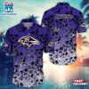 Baltimore Ravens Skull Pattern NFL Hawaiian Shirt