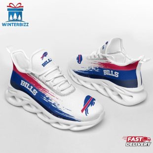 Buffalo Bills Color Streak Pattern NFL Max Soul Shoes