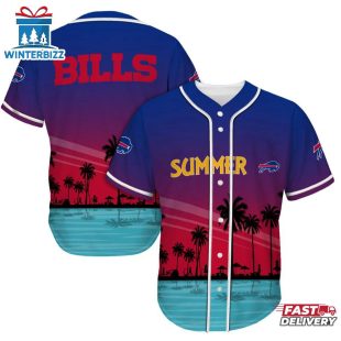 Buffalo Bills Summer On The Beach Baseball Jersey