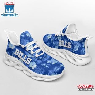 Buffalo Bills Tropical Flowers NFL Max Soul Shoes For Fans