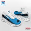 Carolina Panthers Color Streak Pattern NFL Max Soul Shoes