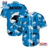 Carolina Panthers Palm Tree Pattern Baseball Jersey Shirts