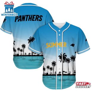 Carolina Panthers Summer On The Beach Baseball Jersey