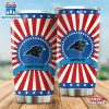 Carolina Panthers USA Flag Pattern Independence Day Tumbler
