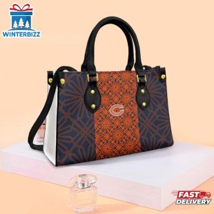 Chicago Bears Flower Character NFL Leather Handbag