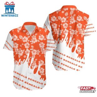 Cincinnati Bengals Flower NFL Hawaiian Shirt