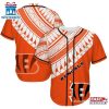Cincinnati Bengals Polynesian Pattern Summer Collection Baseball Jersey