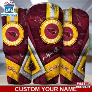Custom Name Arizona Cardinals NFL Football Sport Tumbler Gift For Fans