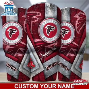 Custom Name Atlanta Falcons NFL Football Sport Tumbler Gift For Fans