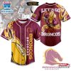Custom Name Brisbane Broncos Baseball Jersey Shirt Gift For Fans