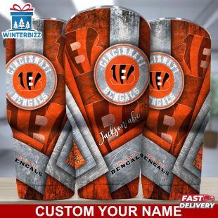 Custom Name Cincinnati Bengals NFL Football Sport Tumbler Gift For Fans