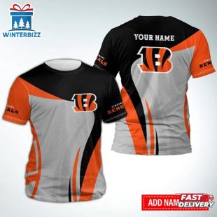 Custom Name Cincinnati Bengals Sport NFL All Over Print T-Shirt