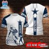 Custom Name Dallas Cowboys NFL All Over Print T-Shirt