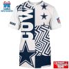 Custom Name Dallas Cowboys Team NFL All Over Print T-Shirt