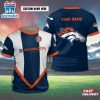 Custom Name Denver Broncos Sport NFL All Over Print T-Shirt