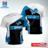 Custom Name Detroit Lions Sport NFL All Over Print T-Shirt