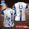 Custom Name Indianapolis Colts NFL All Over Print T-Shirt