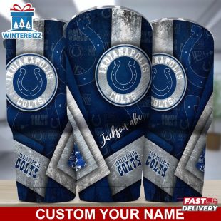Custom Name Indianapolis Colts NFL Football Sport Tumbler Gift For Fans