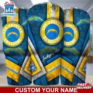 Custom Name Los Angeles Chargers NFL Football Sport Tumbler Gift For Fans