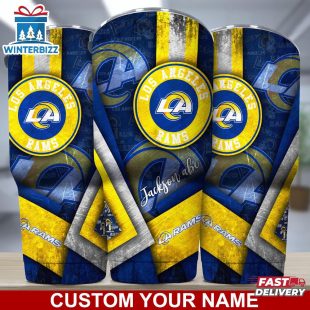 Custom Name Los Angeles Rams NFL Football Sport Tumbler Gift For Fans