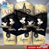 Custom Name New Orleans Saints NFL Logo Mickey Mouse Tumbler For Fans