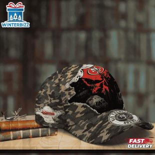 Custom Name NFL 49ers Punisher Skull Baseball Cap