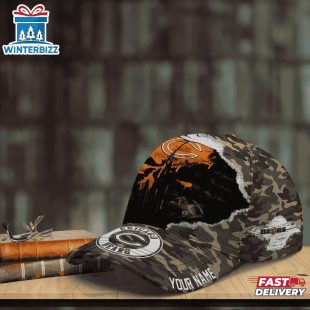 Custom Name NFL Bears Punisher Skull Baseball Cap
