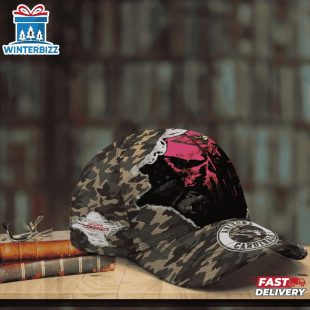 Custom Name NFL Cardinals Punisher Skull Baseball Cap