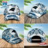 Custom Name NFL Carolina Panthers Hawaiian Pattern Baseball Cap