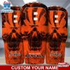 Custom Name NFL Cincinnati Bengals NFL Skull Tumbler For Sports Fan