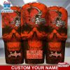 Custom Name NFL Cleveland Browns NFL Skull Tumbler For Sports Fan