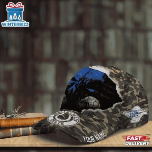 Custom Name NFL Colts Punisher Skull Baseball Cap
