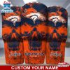 Custom Name NFL Denver Broncos NFL Skull Tumbler For Sports Fan