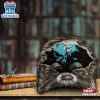 Custom Name NFL Dolphins Punisher Skull Baseball Cap