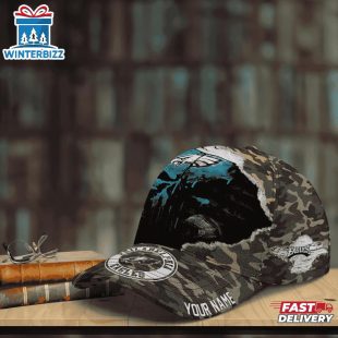 Custom Name NFL Eagles Punisher Skull Baseball Cap