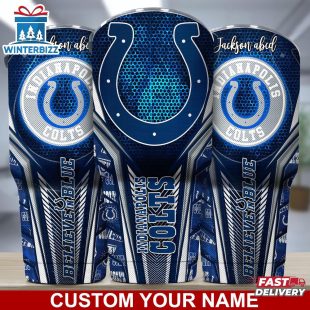 Custom Name NFL Indianapolis Colts Sport Team Football Tumbler For Fans
