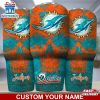 Custom Name NFL Miami Dolphins NFL Skull Tumbler For Sports Fan