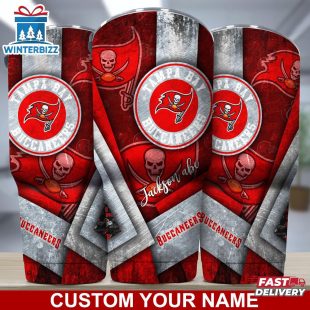 Custom Name Tampa Bay Buccaneers NFL Football Sport Tumbler Gift For Fans
