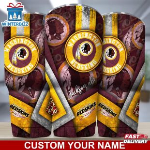 Custom Name Washington Redskins NFL Football Sport Tumbler Gift For Fans