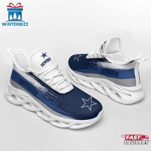 Dallas Cowboys Color Streak Pattern NFL Max Soul Shoes