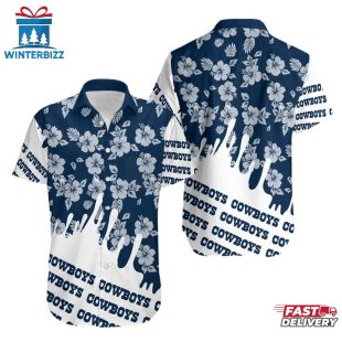 Dallas Cowboys Flower NFL Hawaiian Shirt