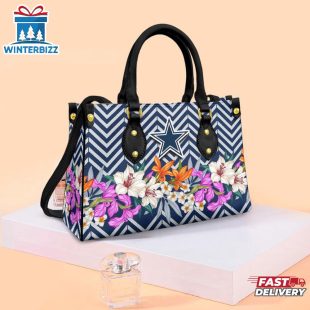 Dallas Cowboys Flowers NFL Leather Handbag