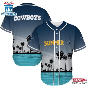 Dallas Cowboys Summer On The Beach Baseball Jersey