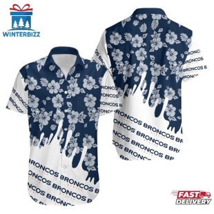 Denver Broncos Flower NFL Hawaiian Shirt