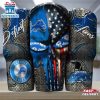 Detroit Lions NFL Skull Iron Pattern Tumbler